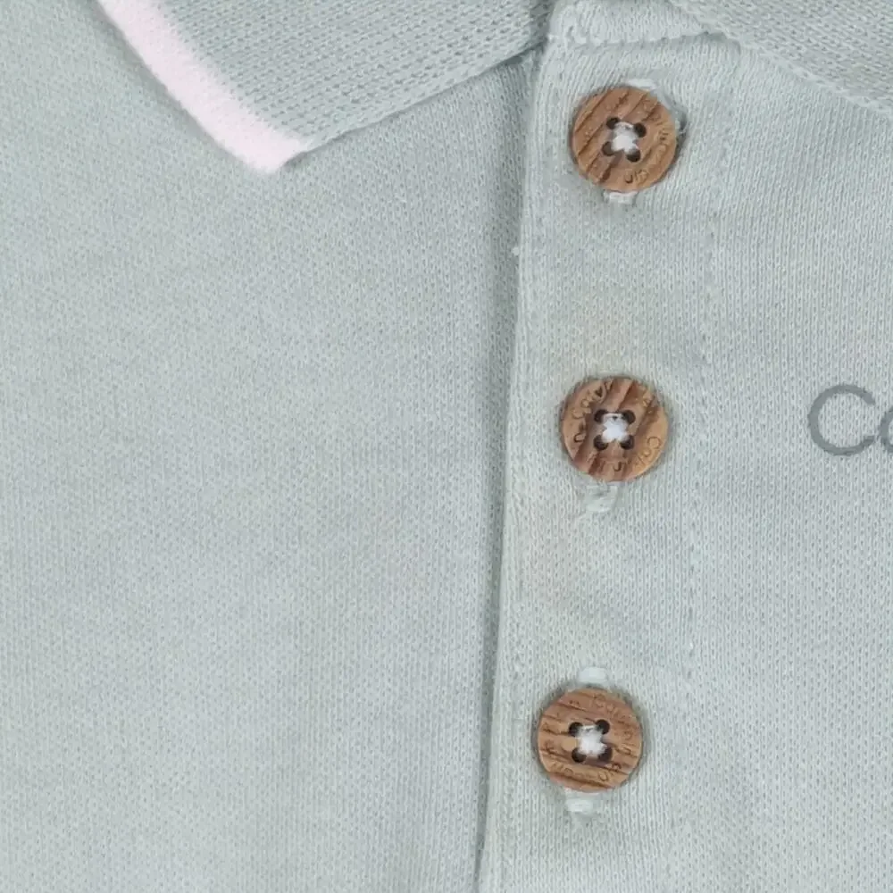 Calvin Klein Baby Boys Polo Bodysuit 6-9M Green Logo Preppy NWT CKSii95A-999